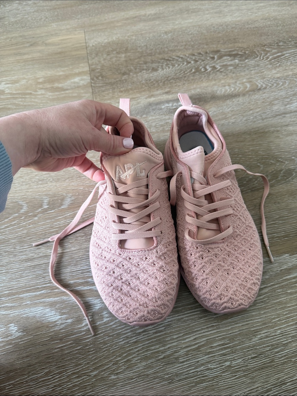 APL Women's Pink Knit Athletic Sneakers